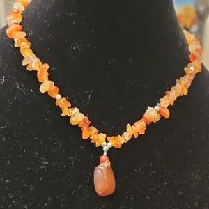 Carnelian Gemstone Necklace